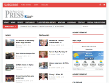 Tablet Screenshot of browncountypress.com